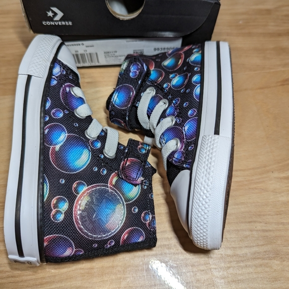 Converse Chuck Taylor All Star Hi Sneaker Black Bubbles Size 6 Infant. - Picture 8 of 11